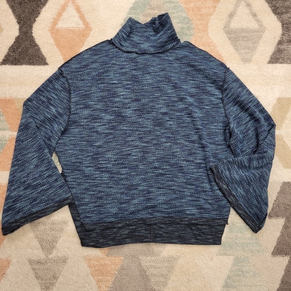 Free People We the Free blue Sunny Days oversized turtleneck sweater - Picture 2 of 8